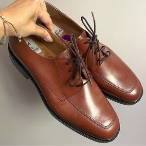 Vintage Brown Leather Oxford Shoes - 10.5, NWOTs